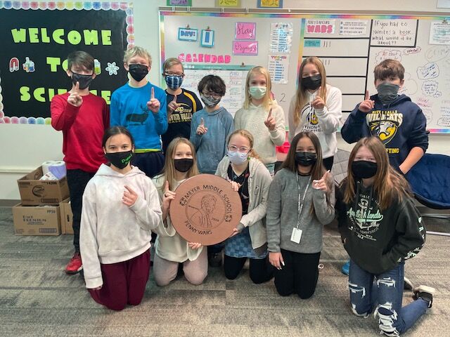 Meyer Middle School Penny Wars winner